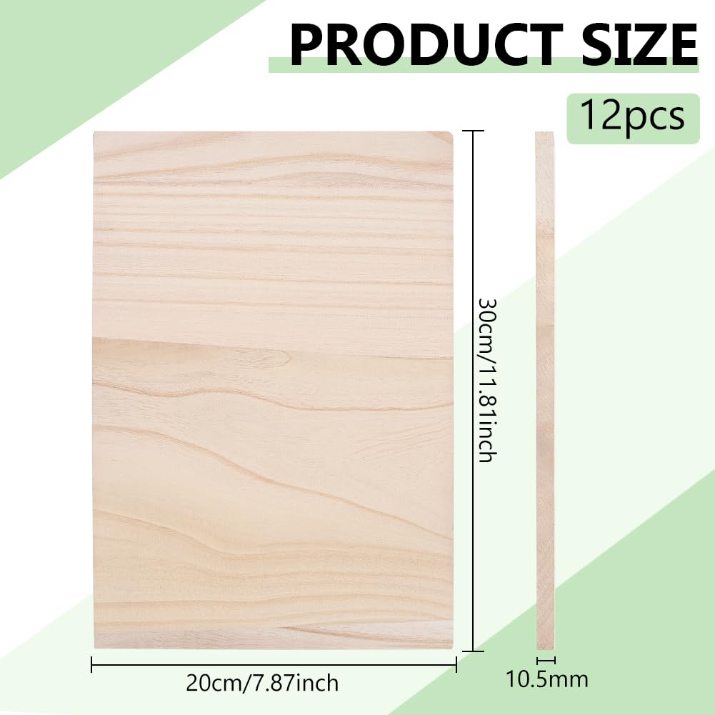 12 Stück Karate Bruchbrett Dick Taekwondo Brett Kampfsport Holzbruchbrett Für Erwachsene Übungszubehör 11.8"X7.9"