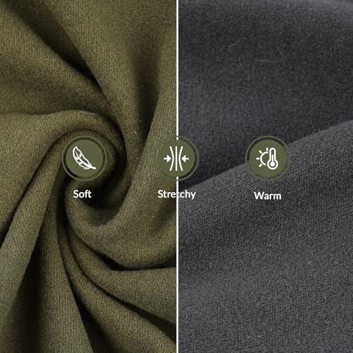 Windhund Pullover Galgo, Leichter Windhund Mantel Winter Windhund-Schlafanzug Hundejacke Dehnbarer Fleece Pullover mit Ärmel(Armeegrün, XL)