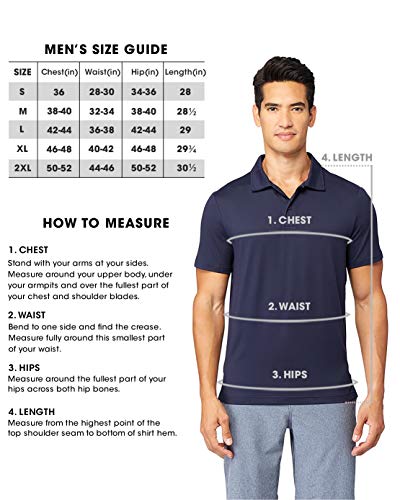 32 Degrees Mens Cool Quick Dry Active Basic Crew T-Shirt, Black, Large - Thumbnail 5