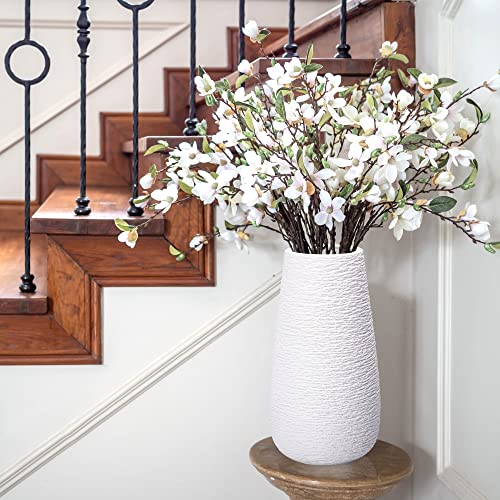 Dvine-Dev-12-Inch-Textured-White-Elegant-Oval-Ceramic-Vase-for-Flowers-Home-Decor-Vase-with-Design-Box-VS-LD-C-1 Dvine Dev 12 Inch Textured White Elegant Oval Ceramic Vase for Flowers Home Decor Vase with Design Box VS LD C 1