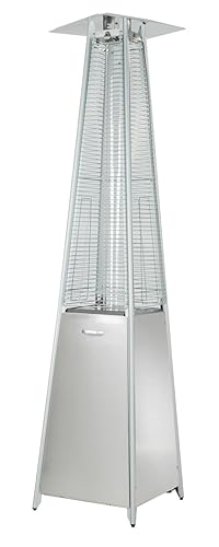 AZ Patio Pyramid Glass Tube Propane Gas Patio Heater, Stainless