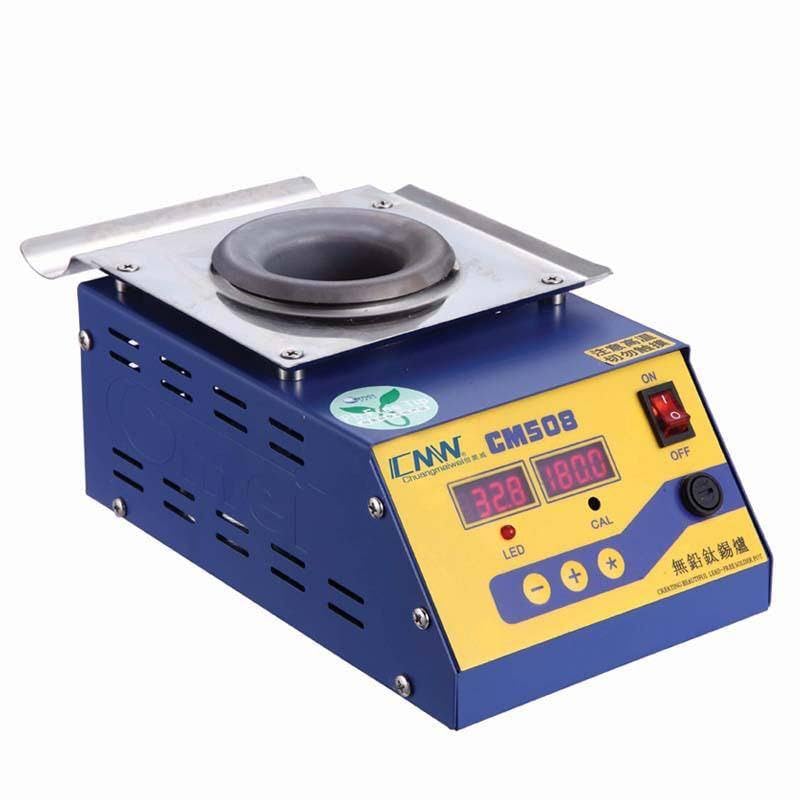 CM-508 Round high Temperature Soldering Pot Titanium Solder Furnace tin Melting 280W 50X40mm