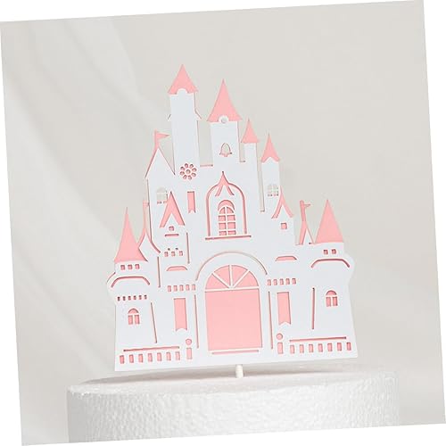 Miniatura 9 de BESTOYARD 6 piezas de inserción de pastel de castillo, suministros de fiesta de cumpleaños, decoración de cumpleaños, decoración de boda, tazas de