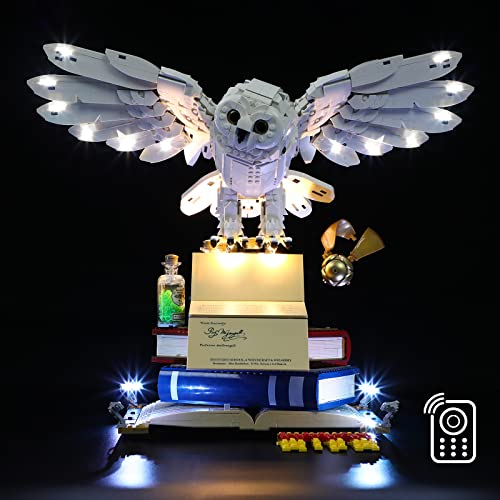 Image of LIGHTAILING Led Lighting Kit for Lego- 76391 Hogwarts Icons - Collectors' Edition Building Blocks Model:Remote-Control Version - LED Light Set Compatible with Lego Model(Not Include Lego Model)