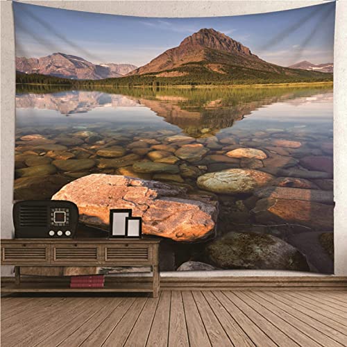 Tenture One Piece pour Décoration Chambre et Salon Grand Papier Peint Tissu Isdreem Brun