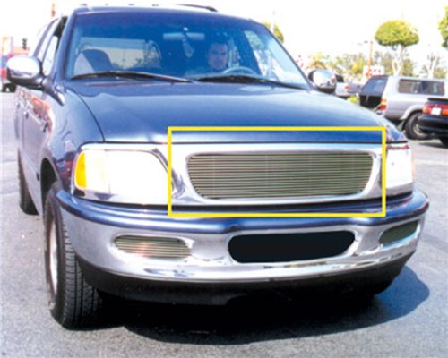 Image of Compatible with Ford Billet Grille, Polished, 1 Pc, Insert - PN #20560