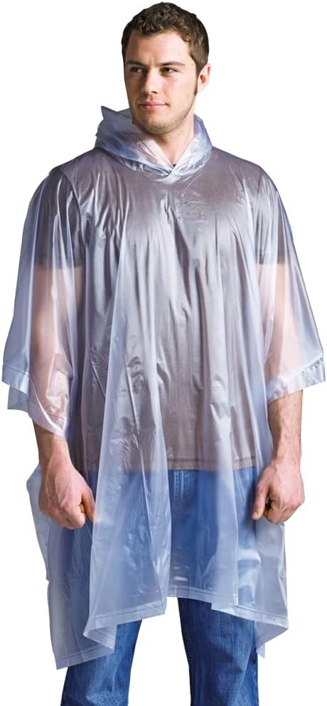 Lightweight Rain Poncho, Clear
