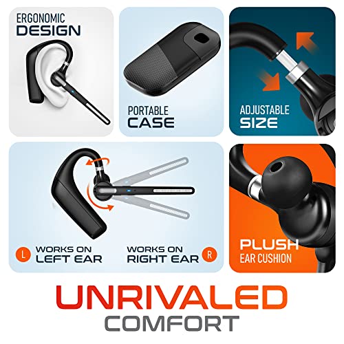 Ultralight Bluetooth Headset With Noise Cancelling Microphone, Business Wireless Headphones With Mic, Auto-Pair Usb Dongle For Pc/Laptop, Handsfree, Mute & Volume Buttons, For Meet|Skype|Zoom|Teams #TOP7