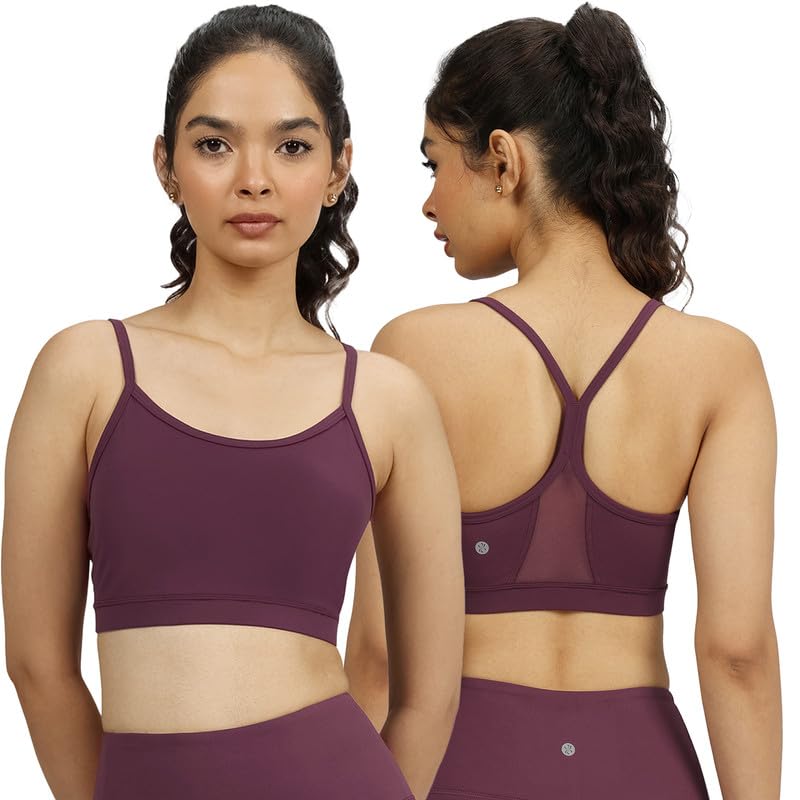 Image of BlissClub Ultimate Strappy Sports Bra | Removable Cups | Strappy Racerback Design | Elasticated Hem | CloudSoft TM Fabric