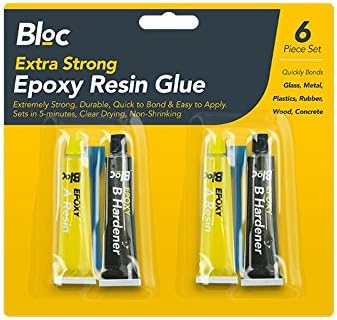 EPOXY GLUE SET - SUPER STRONG EFFECTIVE HOLDS IN JUST 5 MINUTES - GREAT FOR TOOL BOX - IDEAL TO CARRY OUT ANY REPAIRS IN EVERYDAY LIFE (Pack of 2)