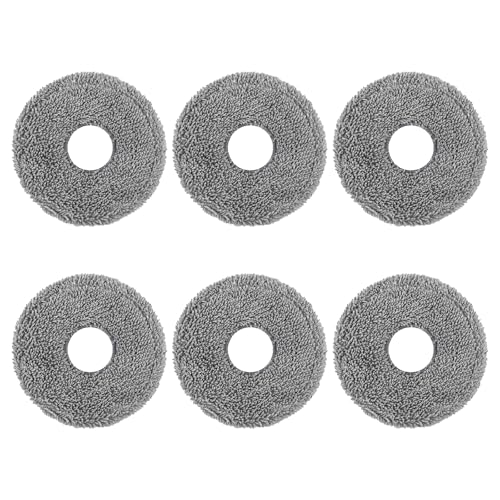 Lixiluxia 6 pièces Serpillières Tampon, Chiffons Lingettes Compatibles avec Dreame L10 Ultra / L10S Pro / L10S Ultra / L10S Pro Ultra Heat / L10 Prime / L20 Ultra / X40 Ultra/Xiaomi X10+ / X20+