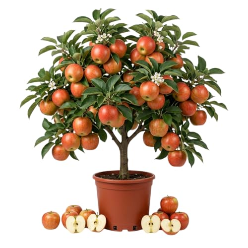 Honey Crisp Apple Tree Live Plant Apple Fruit Tree Sweet Fruit Starter Plant 6-10 Inches Tall Easy Grow Outdoor Plant