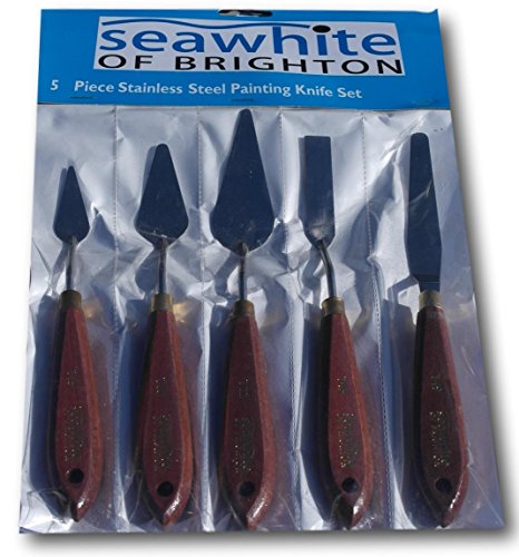 Happy Packers Seawhite 5 Piece Artist Palette Knife Set