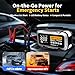 HAONINYUE 4000A Car Jump Starter with Air Compressor, Car Jumper 150PSI Portable Car Battery Jump Starter, 12V Jump Box Battery Pack (8L Gas 6L Diesel Engine) with Boost, LEDLight and Jumper Cables