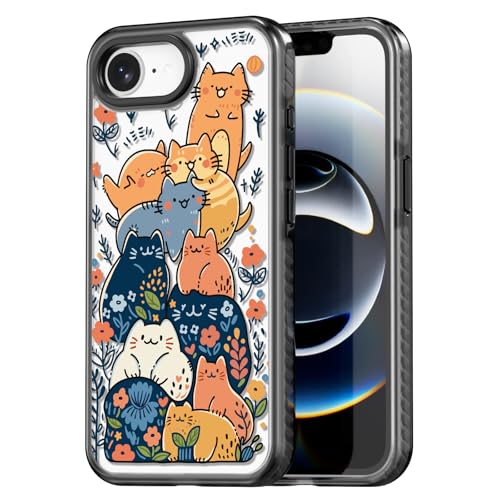Coque iPhone 16E chats amusants Rosarnnah pour protéger votre smartphone avec le sourire