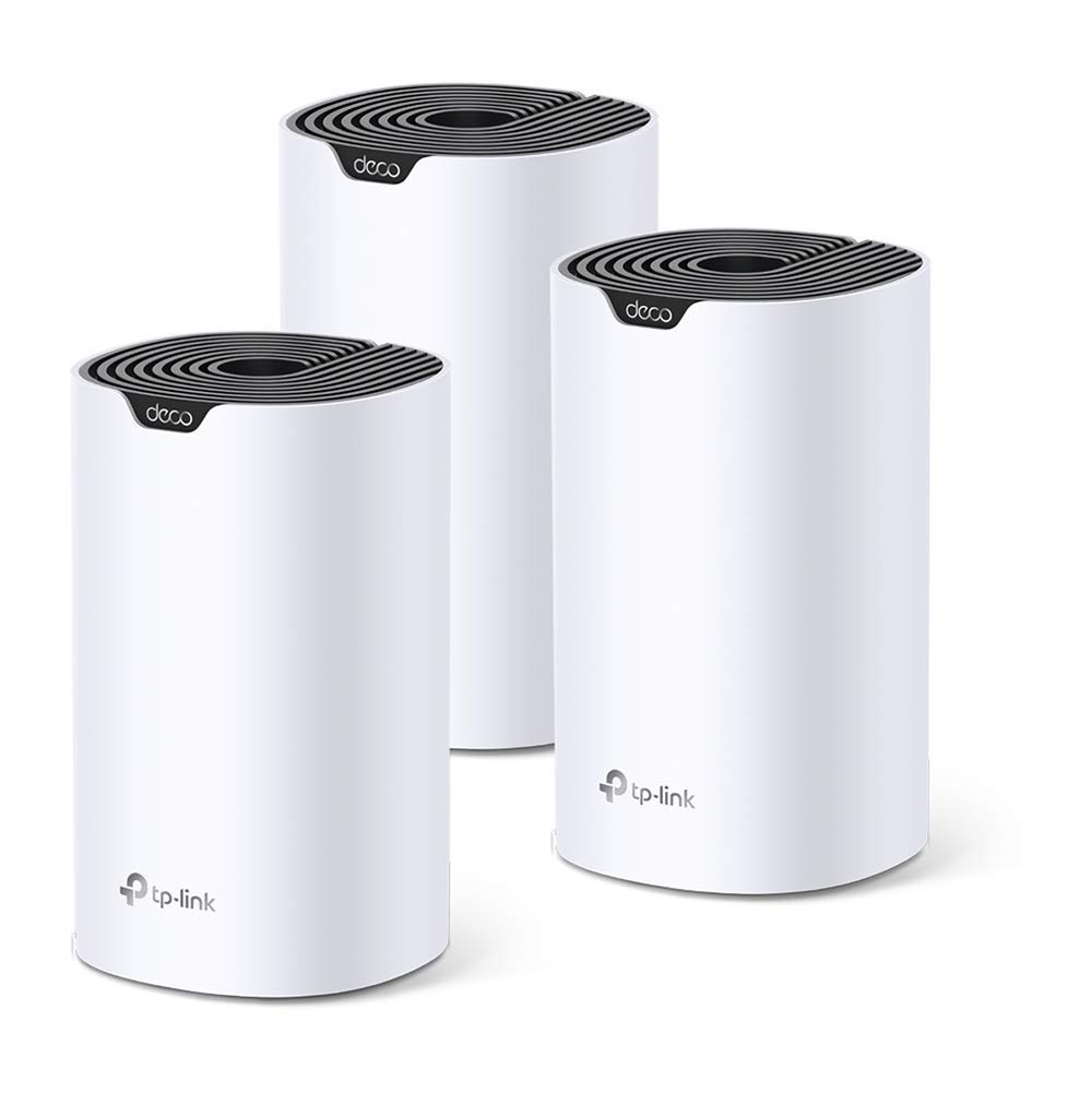 TP-Link Deco S4(3-pack) AC1200 Whole-Home Mesh Wi-Fi System, Qualcomm CPU, 867Mbps at 5GHz+300Mbps at 2.4GHz, MU-MIMO, Beamforming, Works with Amazon Echo/Alexa [Amazon Exclusive] (Renewed)