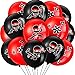 60 Pcs Ninja Balloons for Kids Ninja Birthday Party Favors Ninja Party Decorations Ninja Theme Party Supplies, Black and Red Latex Balloons