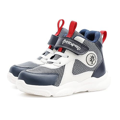 princepard Orthopedic Sneakers for Toddlers and Kids with Ankle and Arch Support,Lightweight and Breathable Blue 13 Little Kid