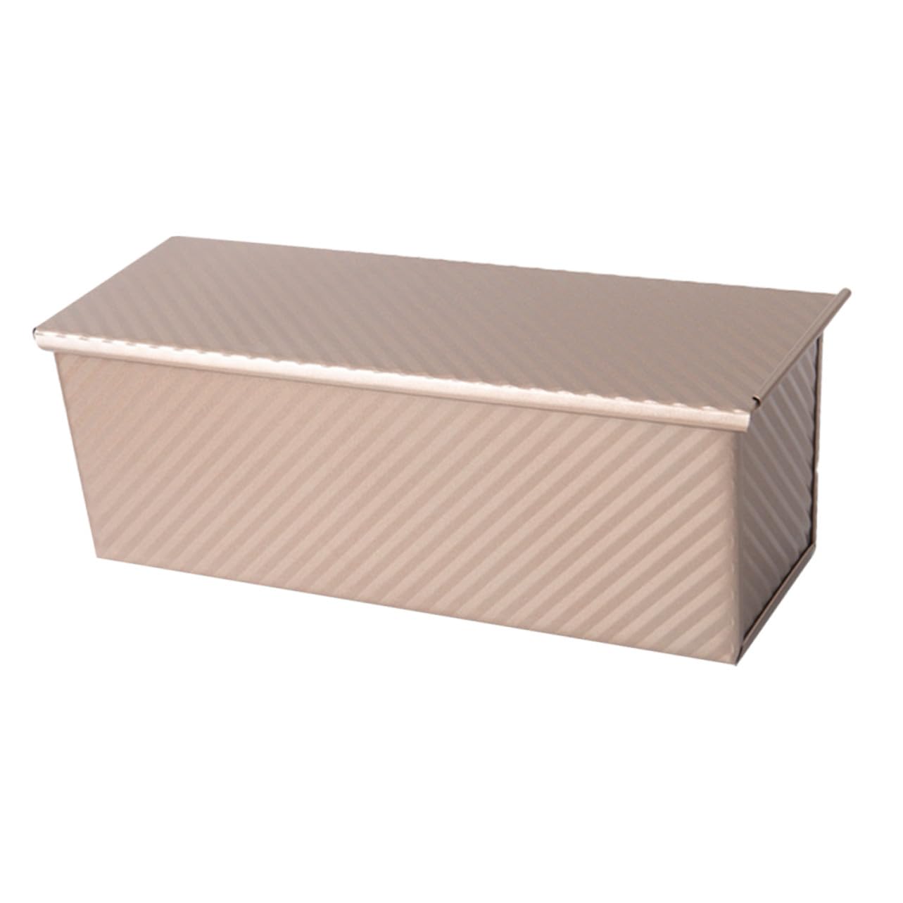 Alipis Molde para Pan de Acero al con Tapa Antiadherente Molde Ondulado para Hornear Pan Casero y Baguettes Bandeja Resistente y Versátil para Tostar y Cocinar Casa