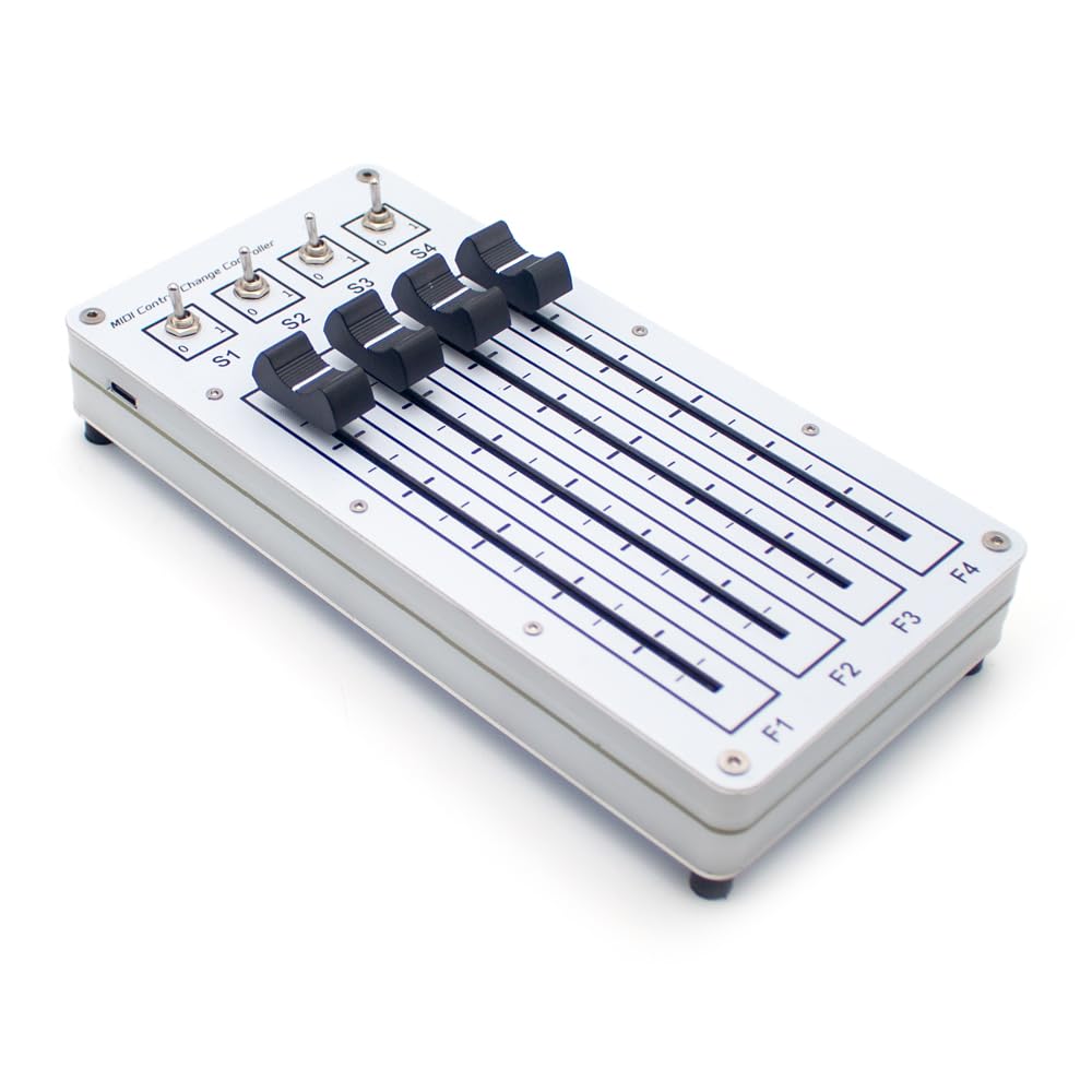 Toplionace Controller Midi USB con 4 Fader e 4 Interruttori