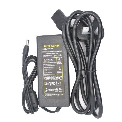 JnDee™ – AC/DC-Adapter (12 V) – ideal für LCD-Monitore, LCD-TVs und LED-Lichterketten, schwarz 72.00W