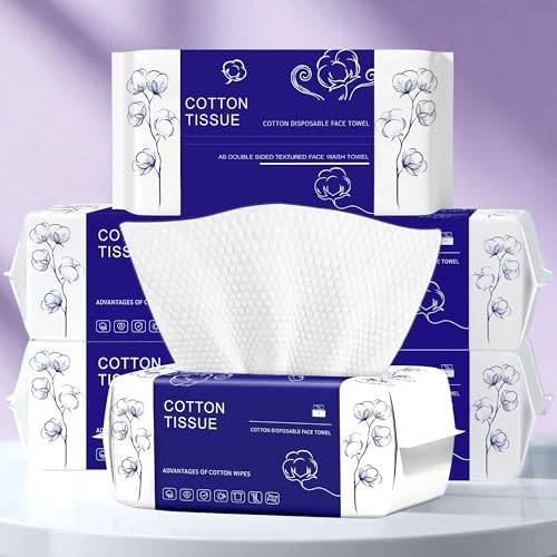 Disposable Face Towel 100 Count, Dual-Textured Towel (6 Pack) image 5