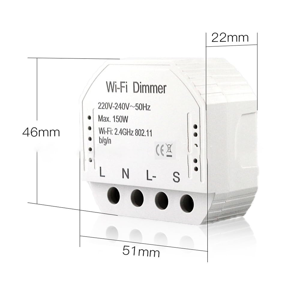 2 módulos de interruptor de luz inteligente, módulo de interruptor de cortina inteligente WiFi, módulo de interruptor de pared de bricolaje, interruptor inteligente funciona compatible con la