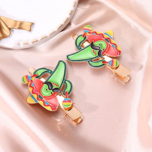 Cinco De Mayo Hair Clips Cute Red Chili Pepper Pinata Mexican Sombrero Hair Pins Hair Barrettes For Women Girls Mexico Fiesta Festive Hair Decoration For Cinco De Mayo Day Party Favors Gift (Cinco De Mayo Hair Clip B Set) #TOP3