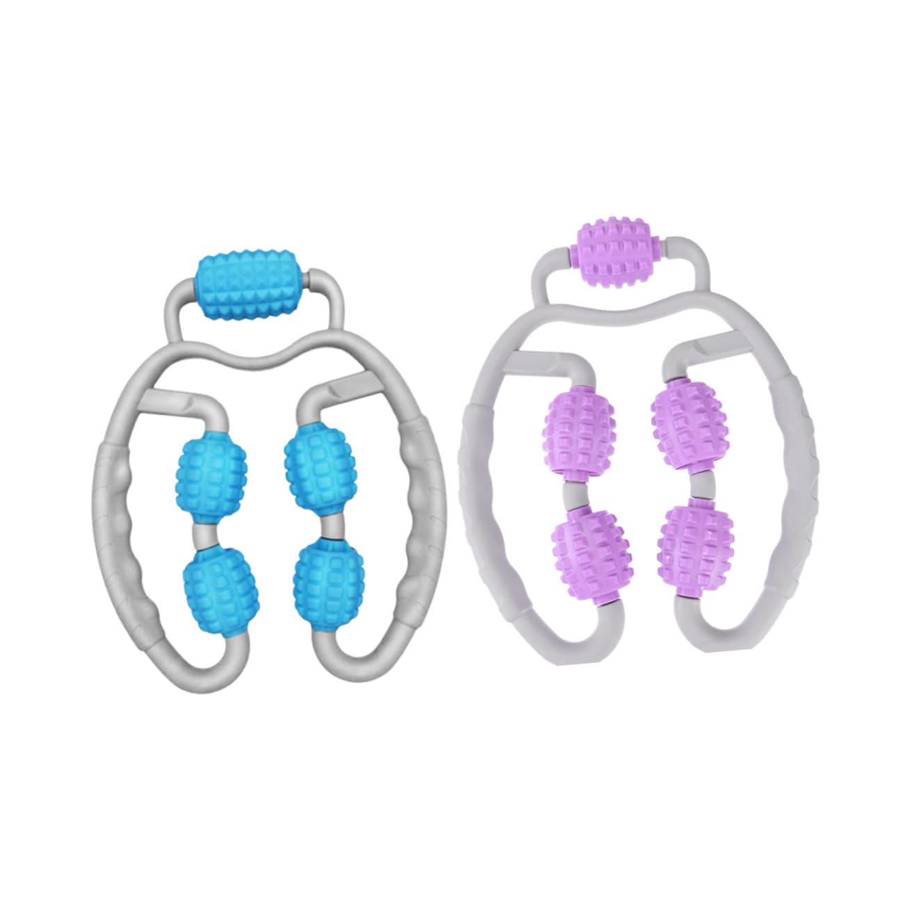 Rodillo de Masaje Portátil para Músculos de Piernas y Brazos, 2 Piezas, Material Abs, Uso Doméstico para Relajación Después del Ejercicio