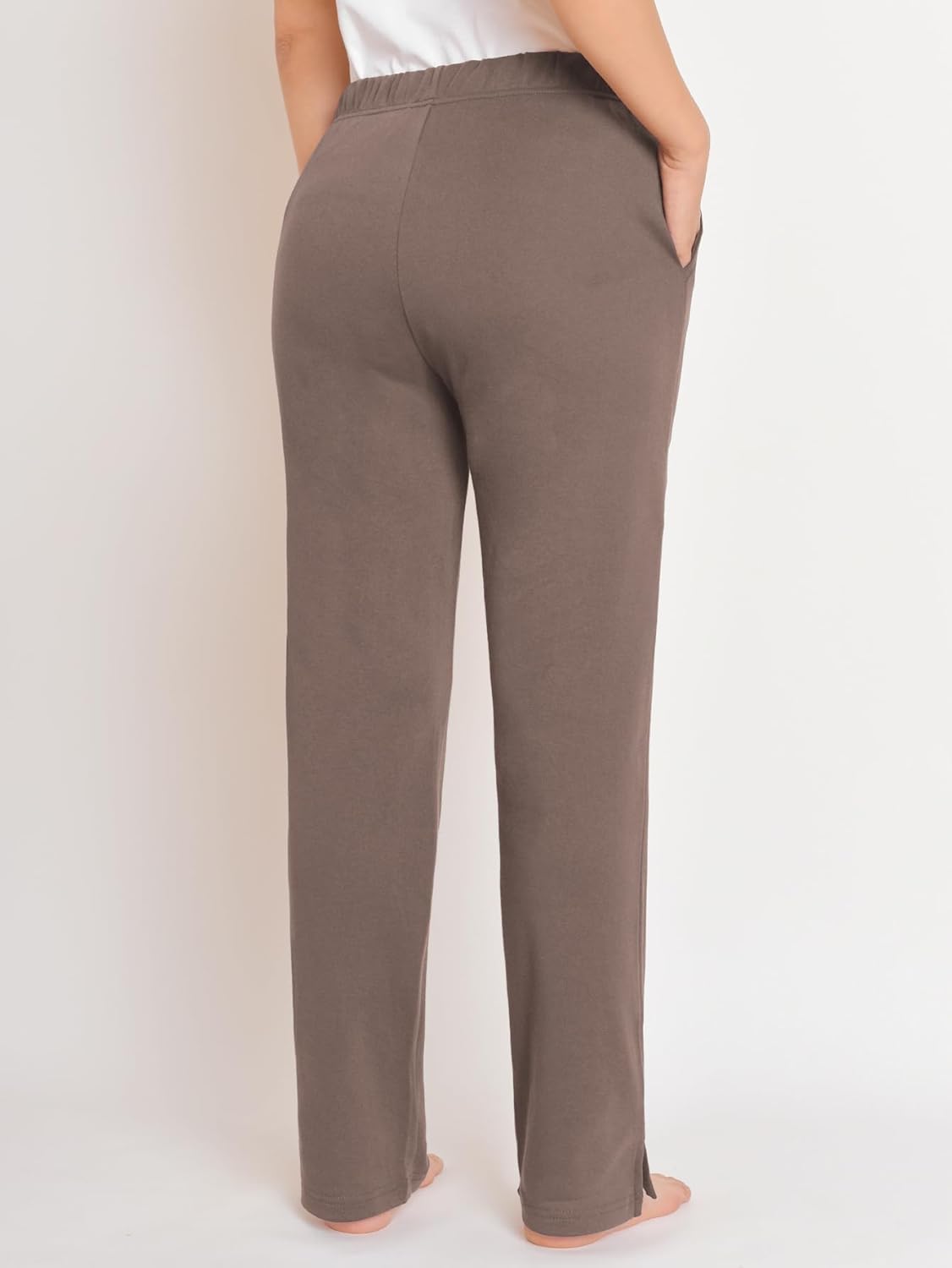 Weintee Women's Petite Knit Pants with Pockets - Image 2