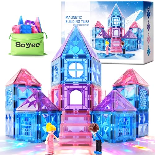 Soyee Diamond Magnetic Building Blocks - Princess Toys for 3-8
