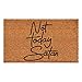Calloway Mills Not Today Satan Doormat (Tan/Black, 17