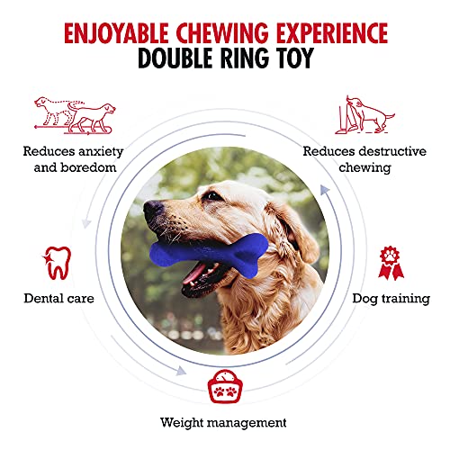 Superchewy Tough Dog Bone Toy | Lifetime Replacement Guarantee | Strong Natural Rubber | Great Dog Fetch Toy | Chew Toy For Dogs | Ultra Durable Chew Toy For Moderate Chewers | Large Breed Tested #TOP1