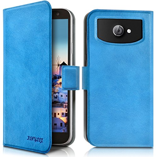 KARYLAX Seluxion - Housse Etui Coque Universel M Couleur Bleu Clair pour Kazam Thunder 2 4.5L