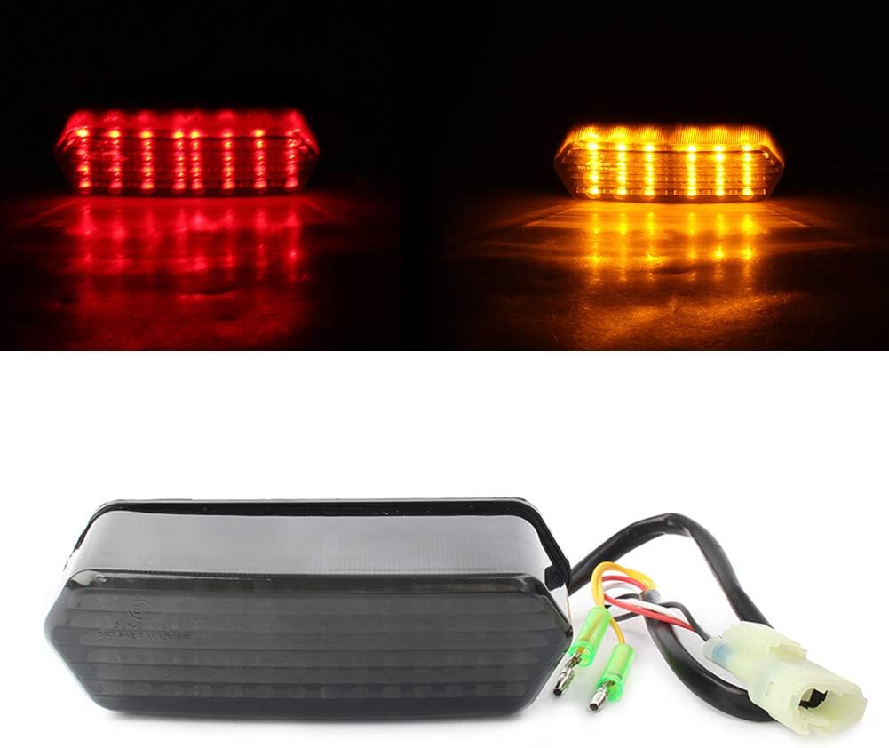 LED Integrated Tail Light for 2014-2018 Grom MSX 125 Motorcycle, Turn Signal Taillight Brake Stop Running Indicator Sequential Lights for MSX125/SF CBR650F CTX700 CTX700N, Smoke Len