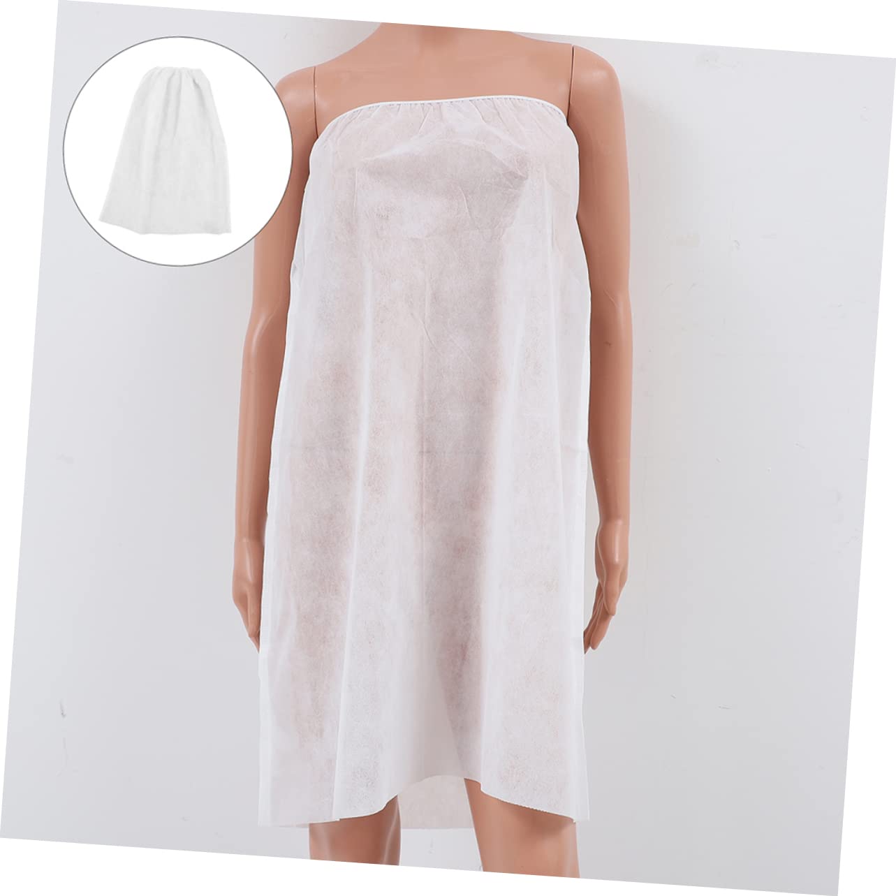 OSOLADY 12pcs Bath Skirt Shower Oversized Sauna Salon Bathrobe Salon Skirt Bath Wraps for Lady Beauty Salon Wrap Spa Wrap for Women One Time Bath Towel Spa Supplies White Non-woven Fabric