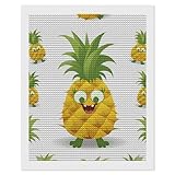 5D Diamond Painting Kits for Adult, Pineapple Diamond Art Kits for Beginners Fun DIY Crafts Round Diamond Art Canvas Home Wall Decor 16