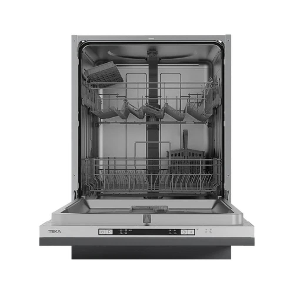 TEKA Lavavajillas Integrable 60 cm, 12 Cubiertos, 5 Programas de Lavado, 5 Temperaturas, Media Carga, Programación Diferida, Sistema AQUASAFE, Modelo DFI 46710