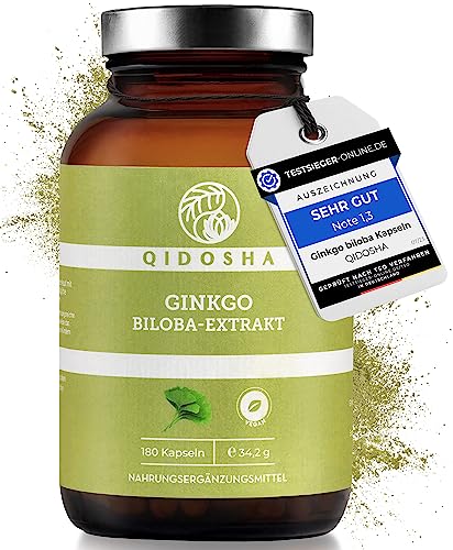 Qidosha Ginkgo Biloba-Extrakt Kapseln 180 Stück