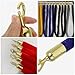 HOMSFOU Metal Hook Lanyard Rope End Stopper with 12Mm Rope Compatibility Heavy Duty Removable Cord Hooks for Industrial Guardrail and Event Barrier Use 3.74X1.18X1.18In