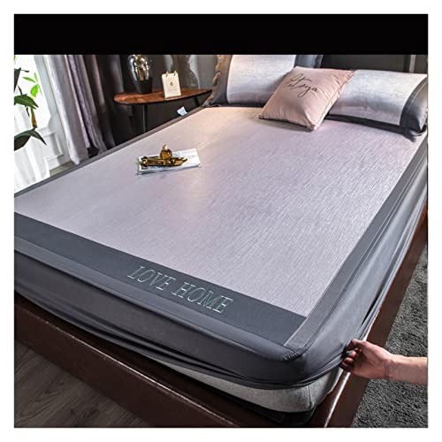 Sabanas Seda Colchoneta for dormir de verano, colchoneta de ratán de hielo Natural for dormir desnudo, colchoneta de bambú, colchoneta de seda helada, sábana for dormir fresca antideslizante plegable(
