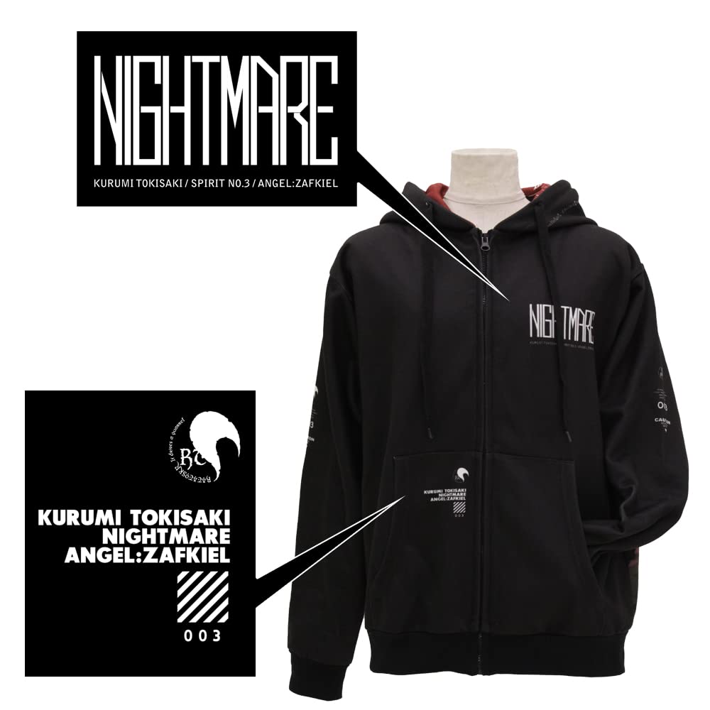 Amazon.co.jp: 限定＜ナイトメア＞時崎狂三 フルグラフィック裏起毛