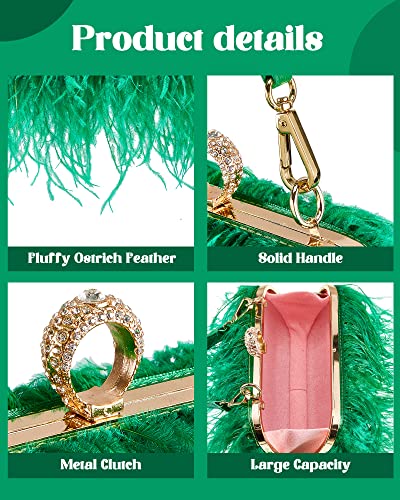 Image of Tessco for you Ostrich Feather Purse for Women