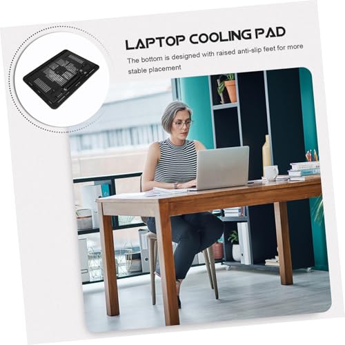 Base para laptop con ventilador USB y refrigeración por aire miniatura 7