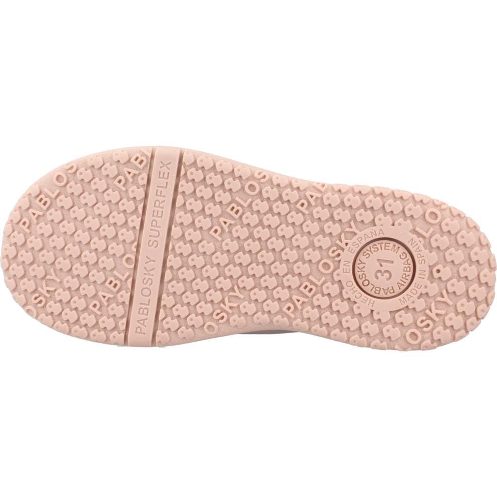 Pablosky Botas de Niña rosas de Piel con Cremallera