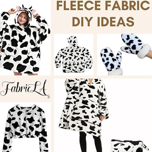 Fabricla FLEECE-IVRY-1Y-FBA Fabric By The Yard | 1 Yard 36 Inch X 60 Inch Inches Wide | Soft Anti-Pill Polar Fleece Fabric thumb #2