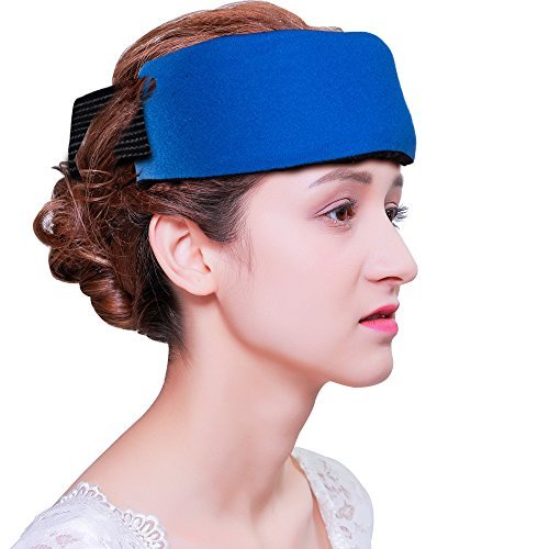 2 Reusable Head Gel Ice Packs, Wearable Migraine Relief Hot Cold Therapy Pack