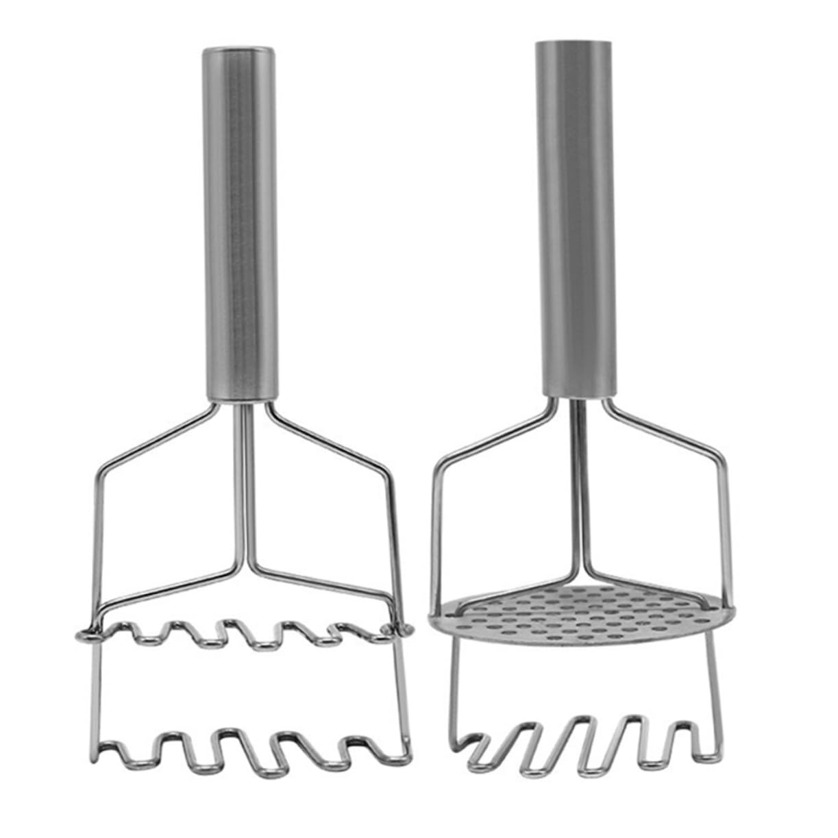 Cabilock 2pcs Vegetable Masher Dual Layer Potato Mashing Tool for Effortless Mashing of Potatoes Pumpkins and More Lightweight Design for Comfortable Use