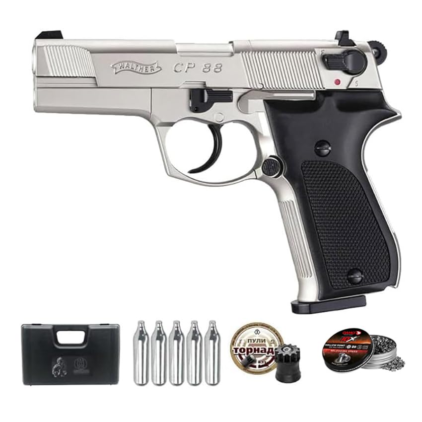 Pack Umarex Walther CP88 - Pistola de Aire Comprimido