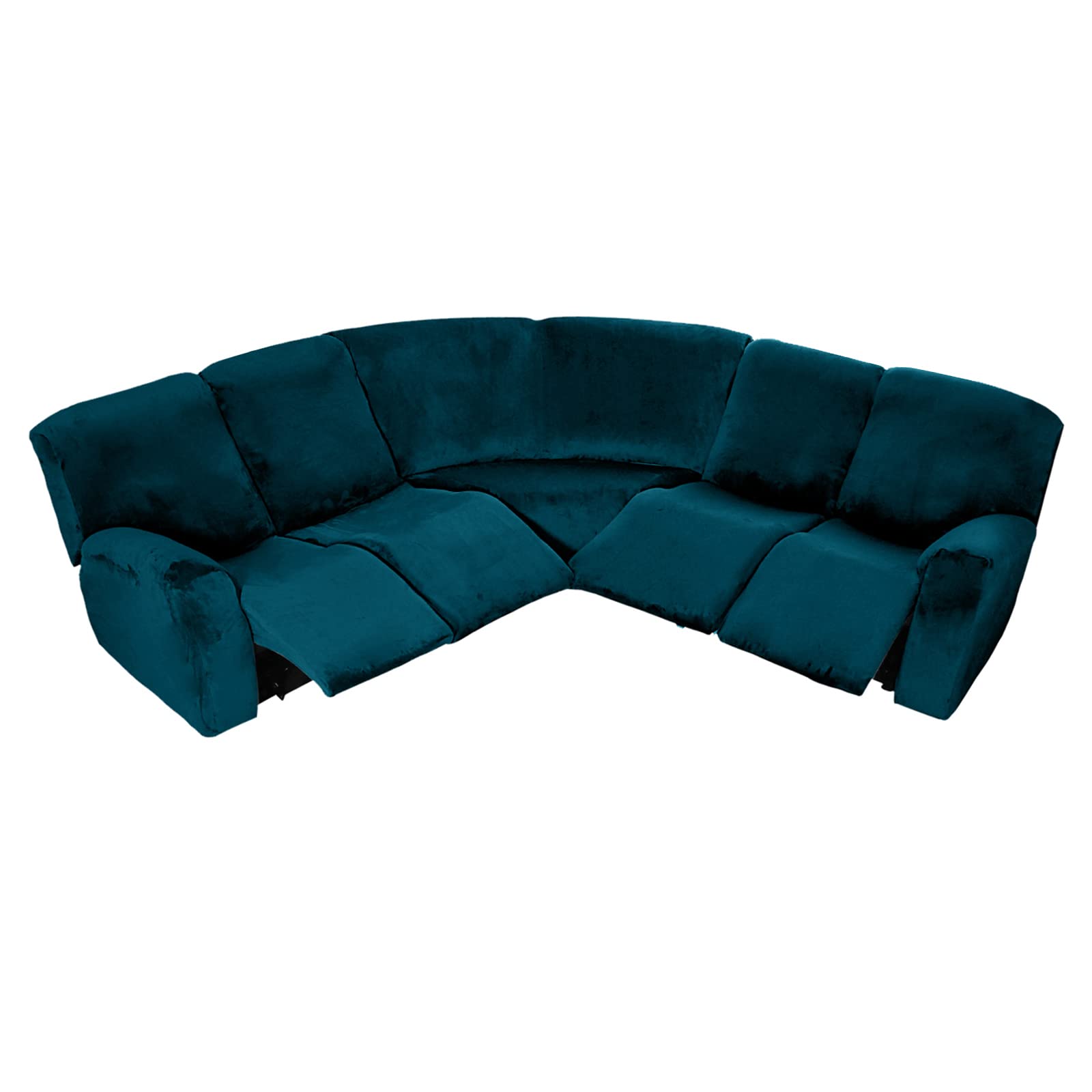 Funda de sofá en forma L protector elástico para chaise longue lavable